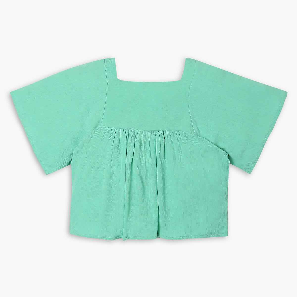 Girls Regular Fit Solid Top