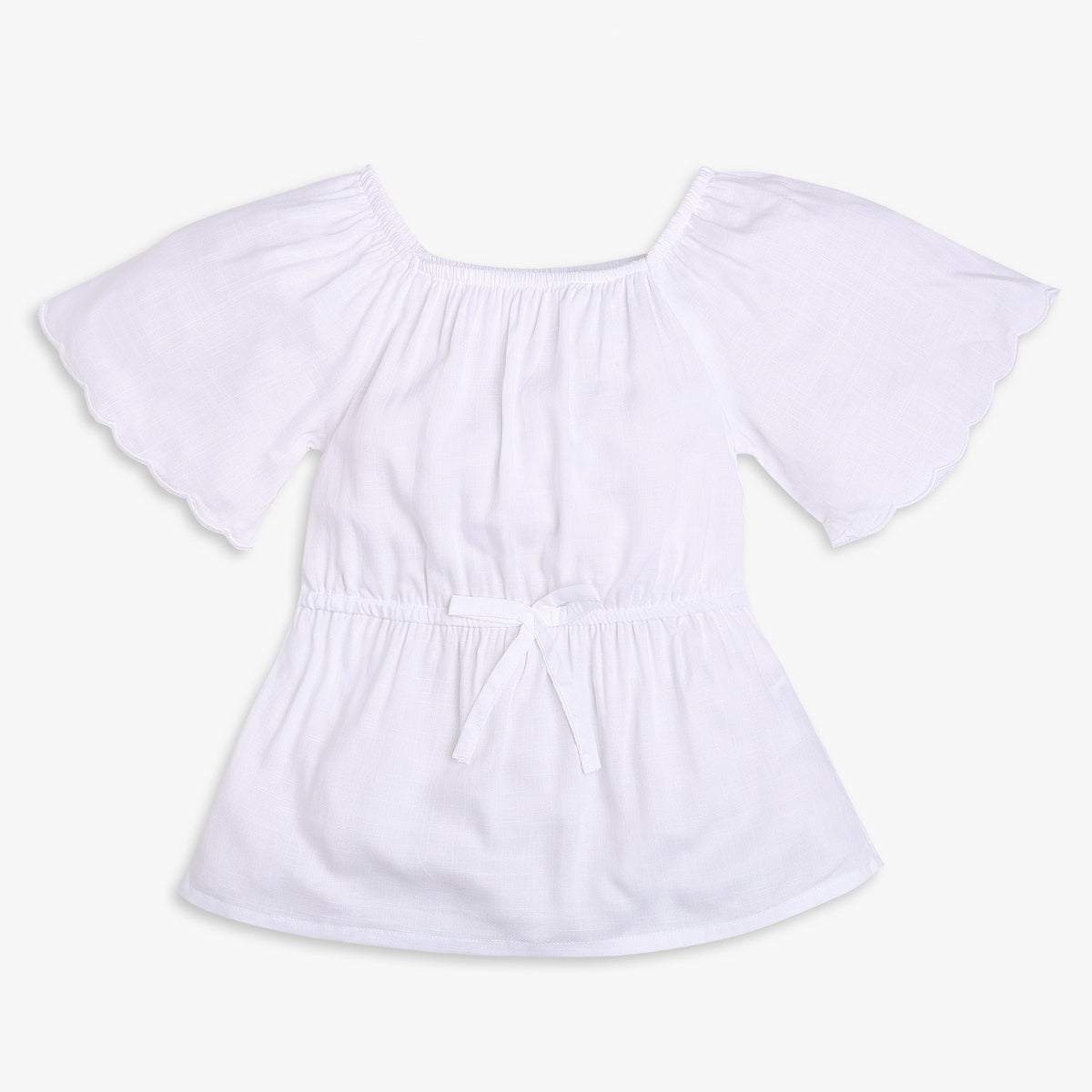 Girls Regular Fit Solid Top