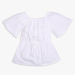 Girls Regular Fit Solid Top