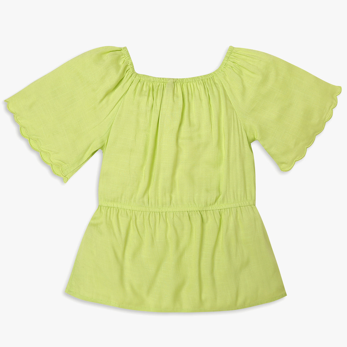 Girls Regular Fit Solid Top