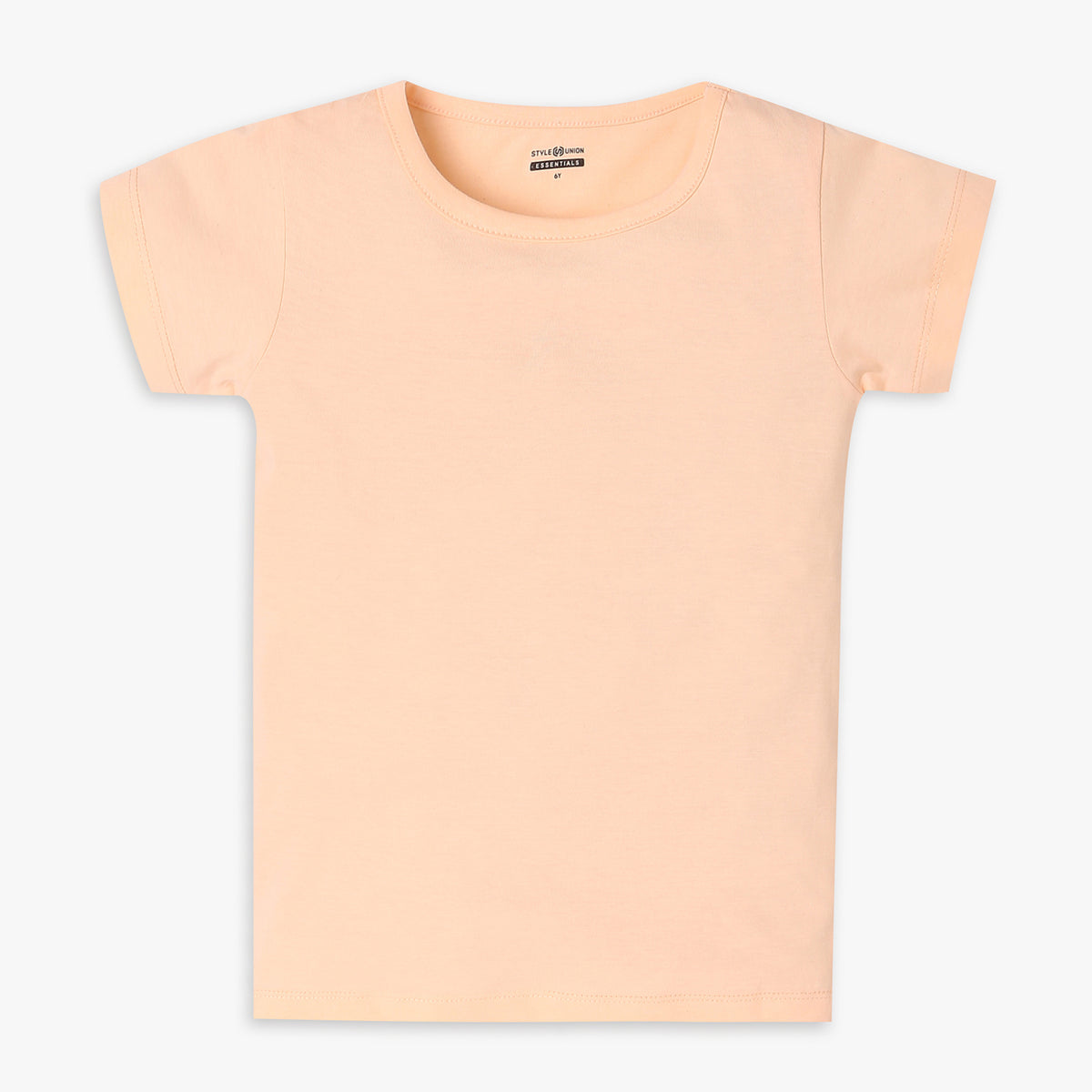 Girls Regular Fit Solid T-Shirt