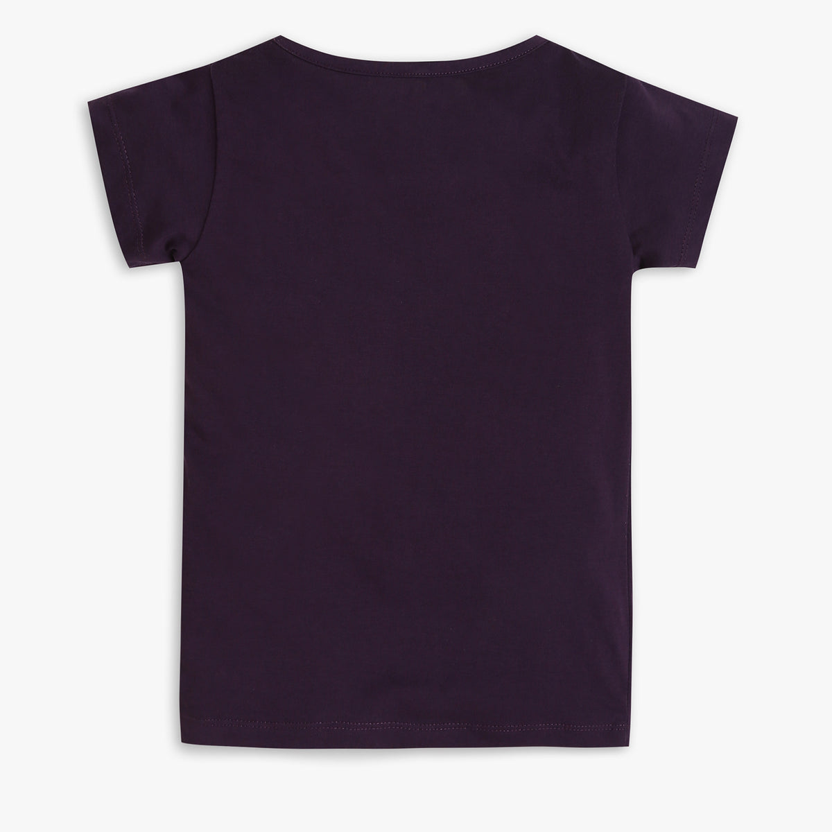 Girls Regular Fit Solid T-Shirt