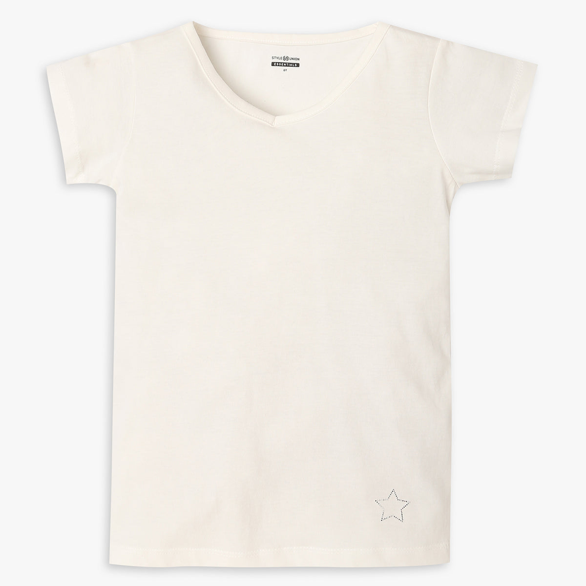 Girls Regular Fit Solid T-Shirt