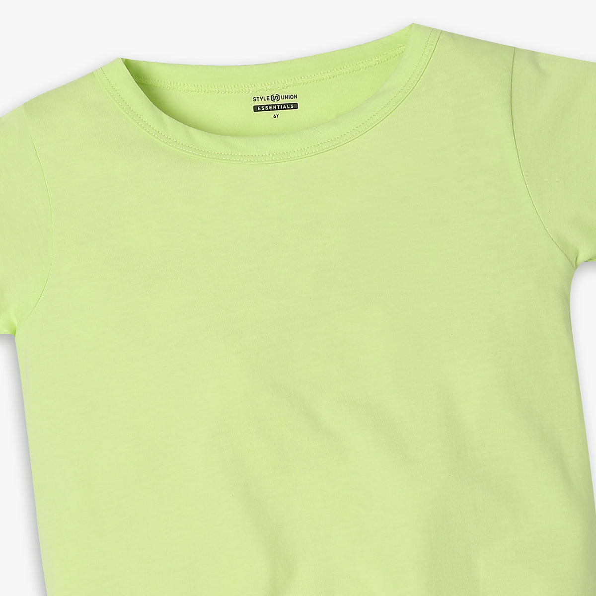 Girls Regular Fit Solid T-Shirt