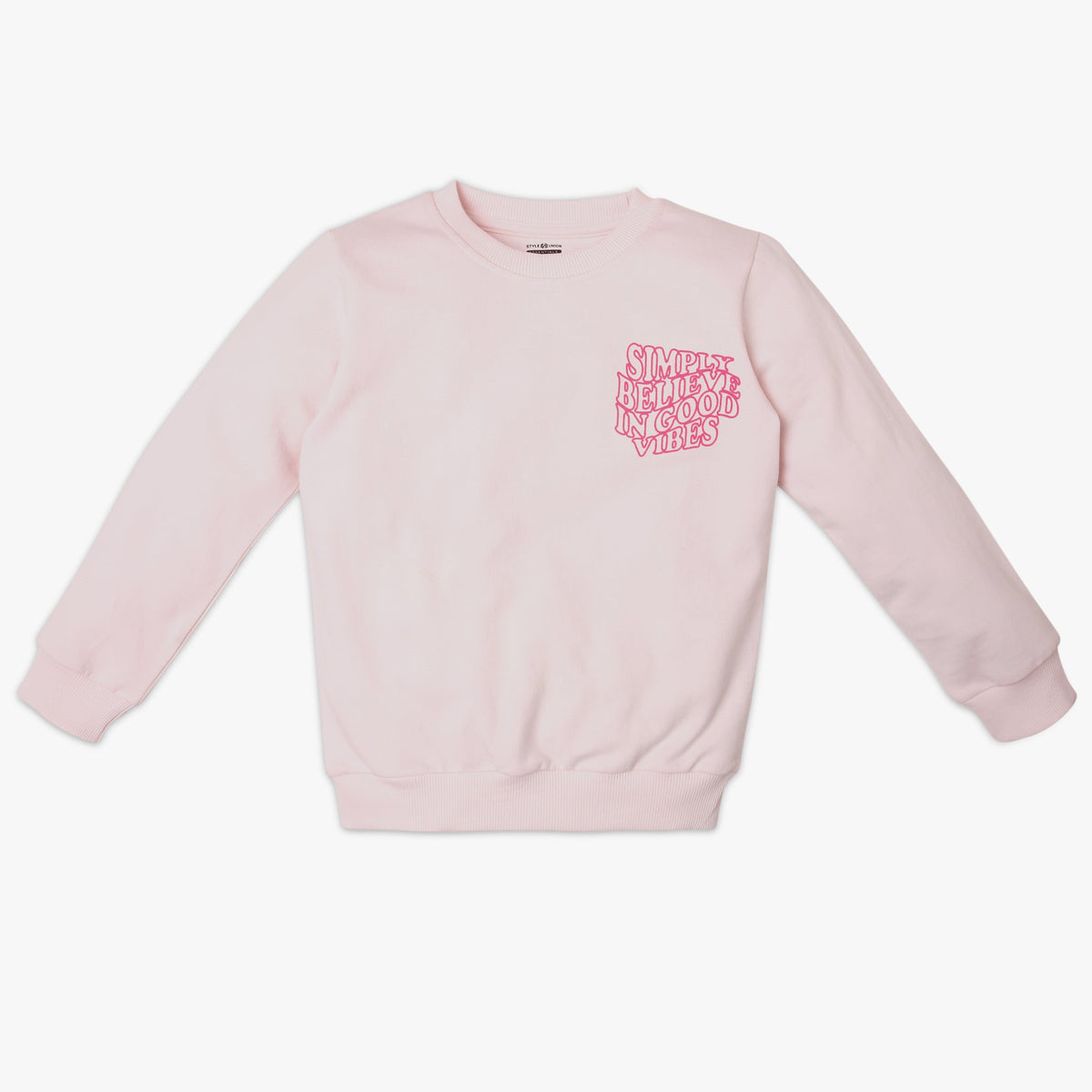 Girl's Regular Fit Printed Sweat Tees