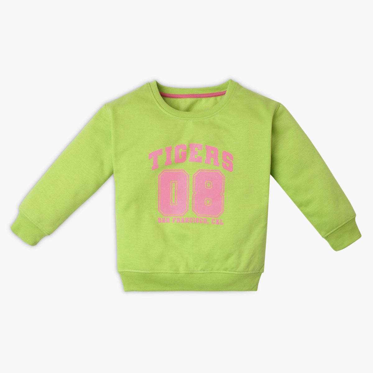 Girl's Regular Fit Printed Sweat Tees