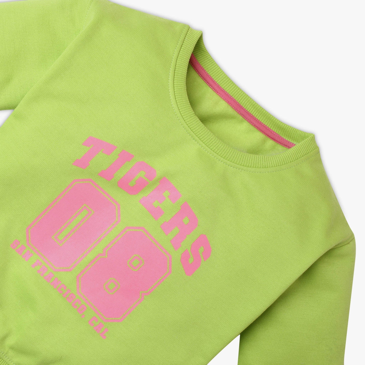 Girl's Regular Fit Printed Sweat Tees