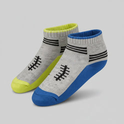 Boys Cotton Ankle Length Socks - Pack of 2