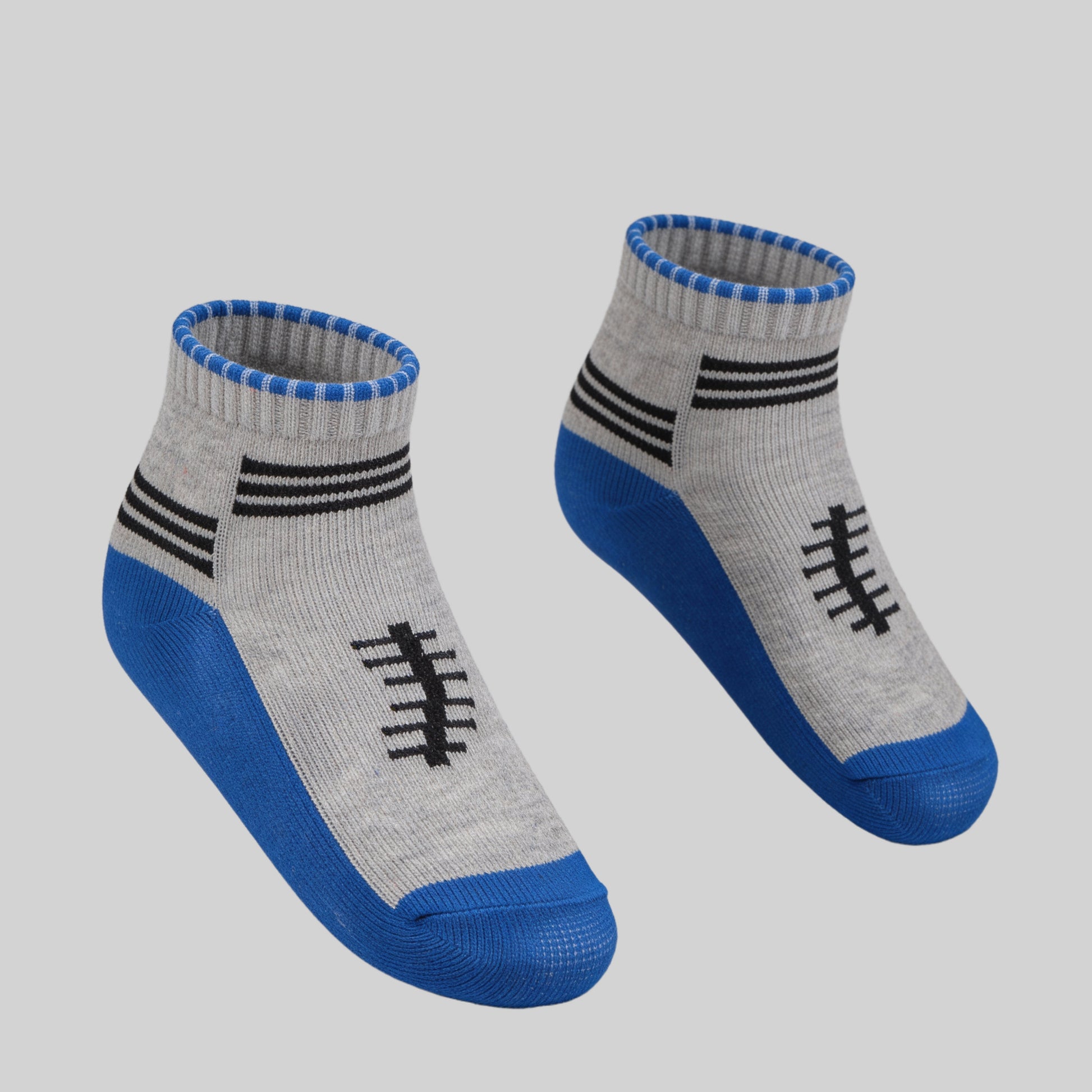 Boys Cotton Ankle Length Socks - Pack of 2