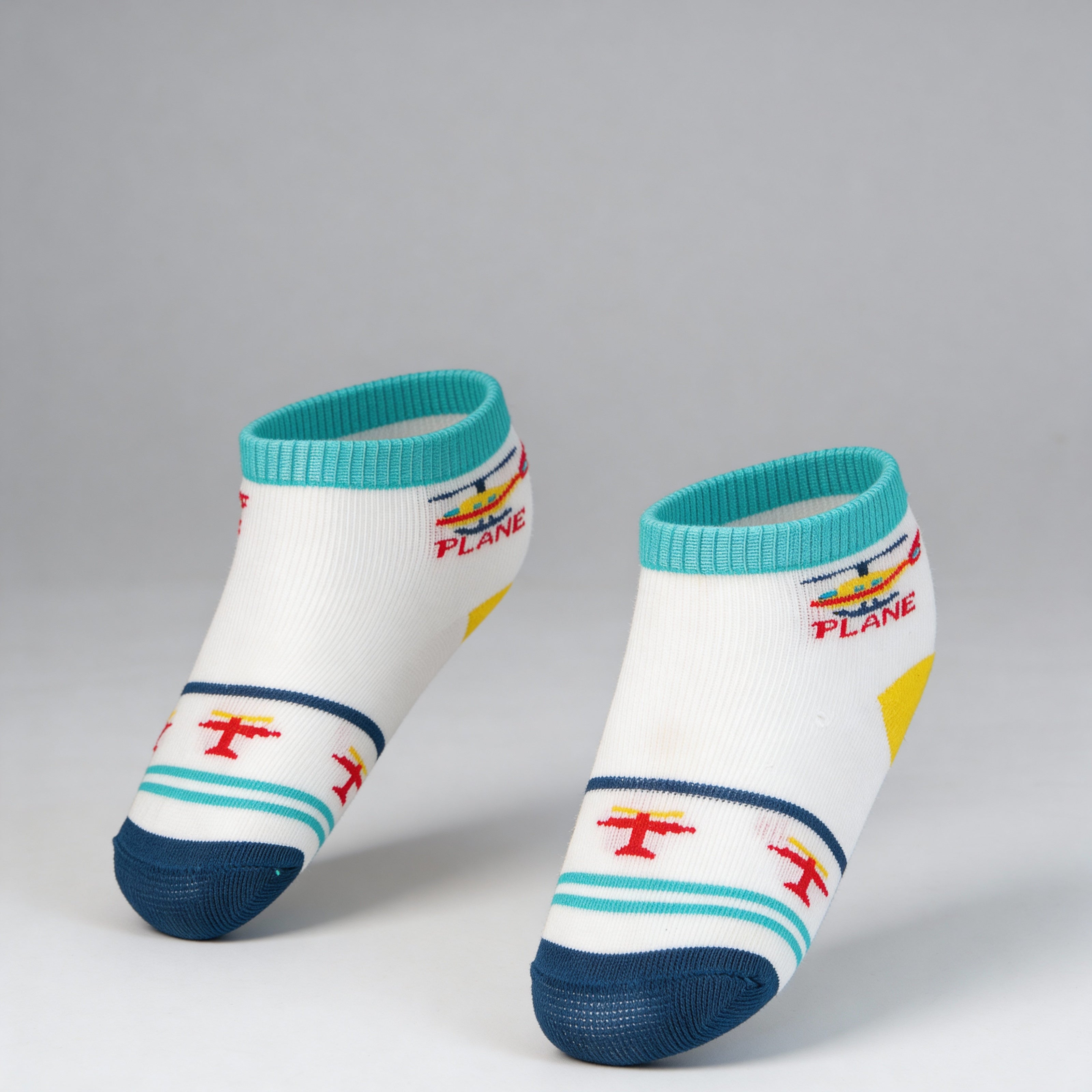 Boys Cotton Ankle Length Socks - Pack of 2