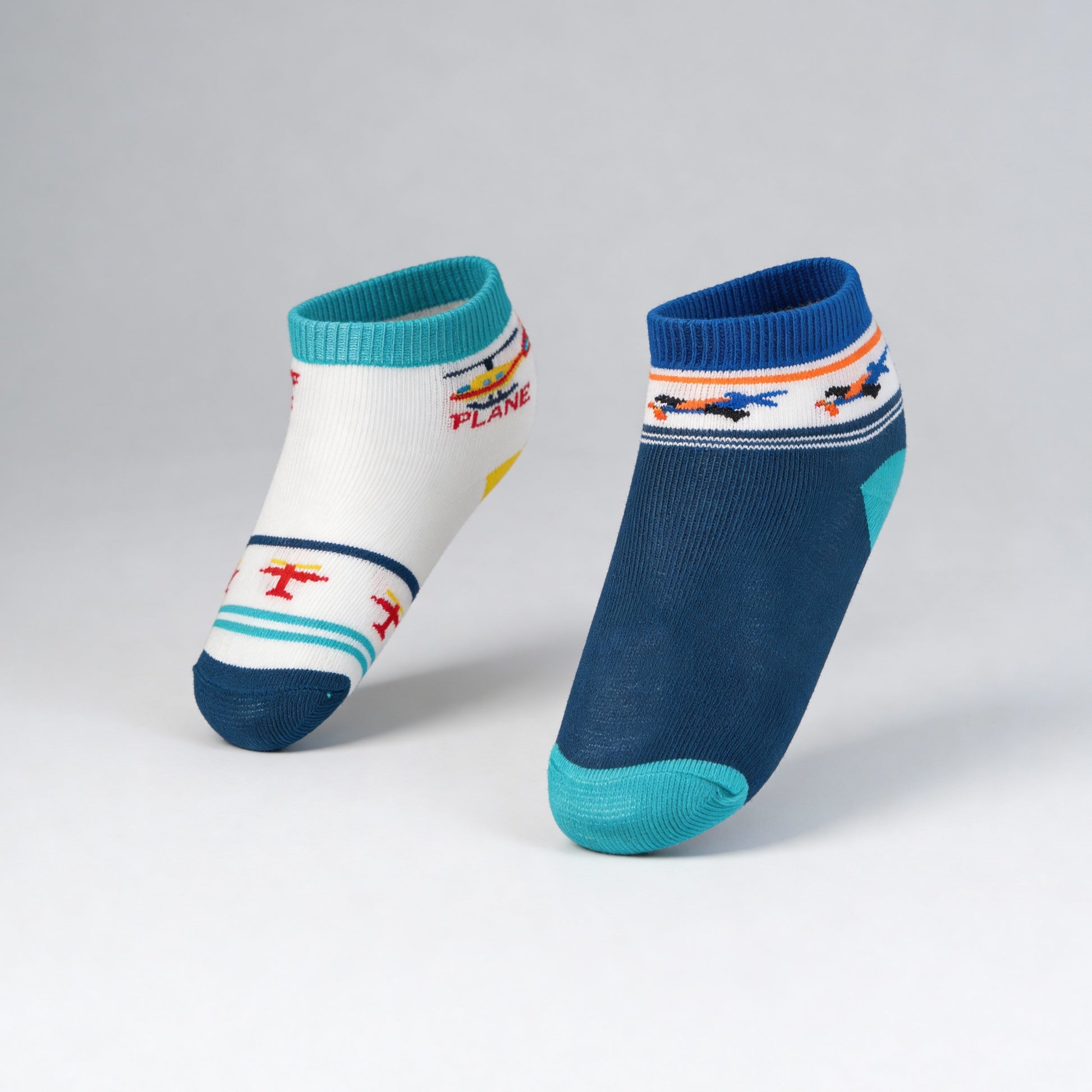 Boys Cotton Ankle Length Socks - Pack of 2
