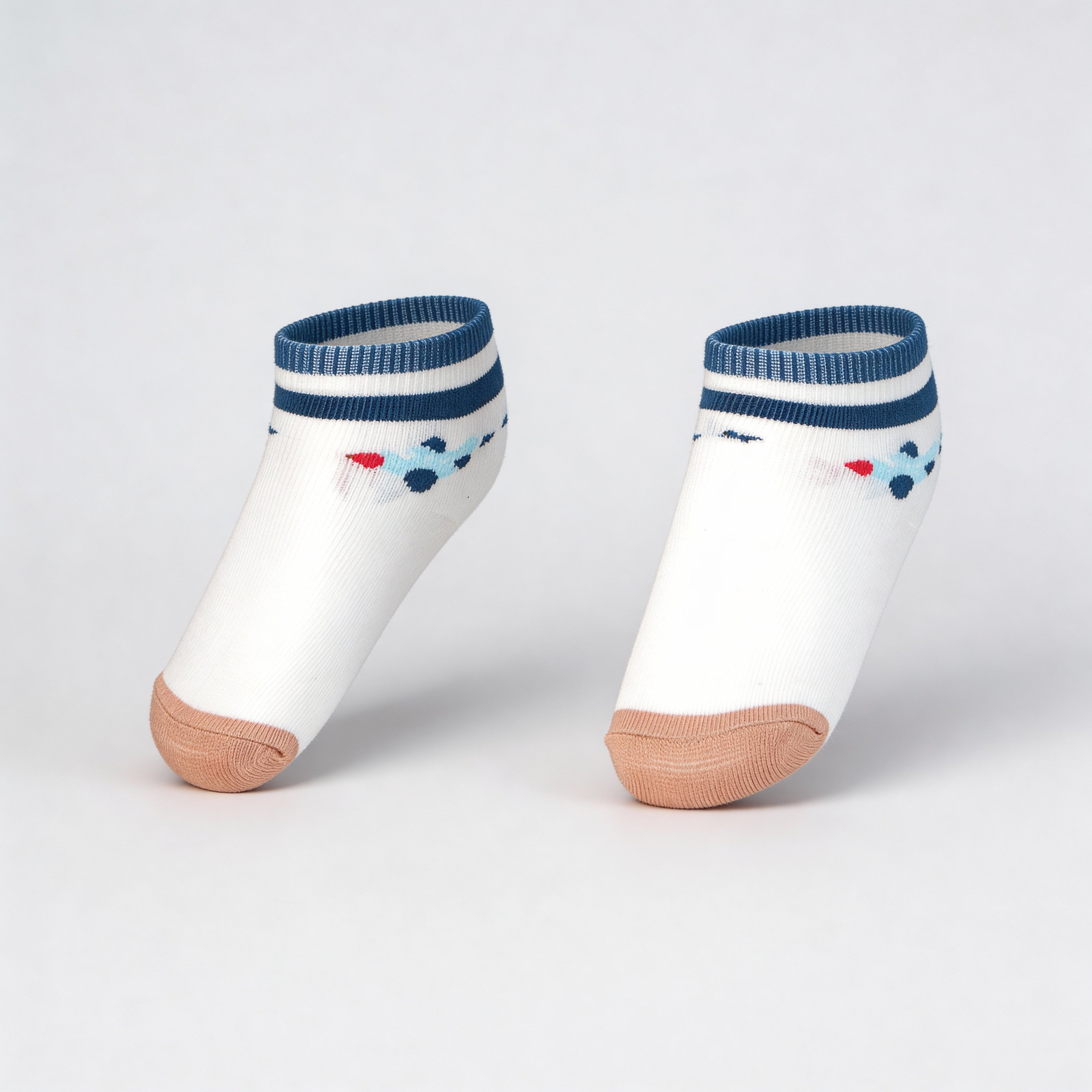 Boys Cotton Ankle Length Socks - Pack of 2