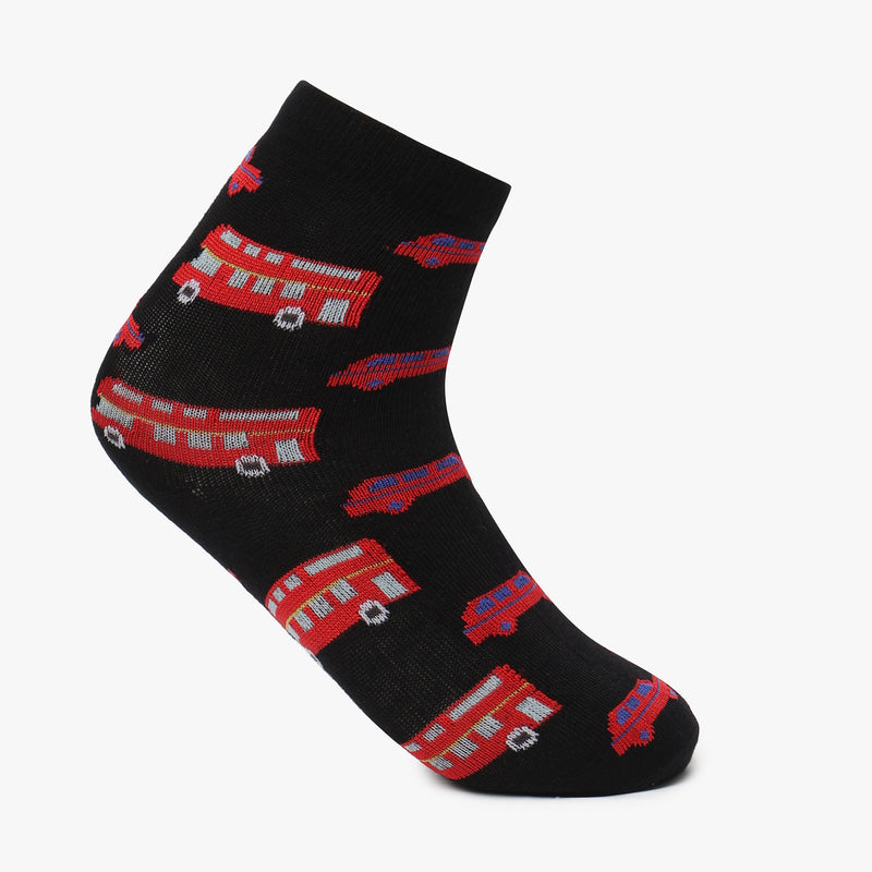 Boys Ankle Length Printed Socks