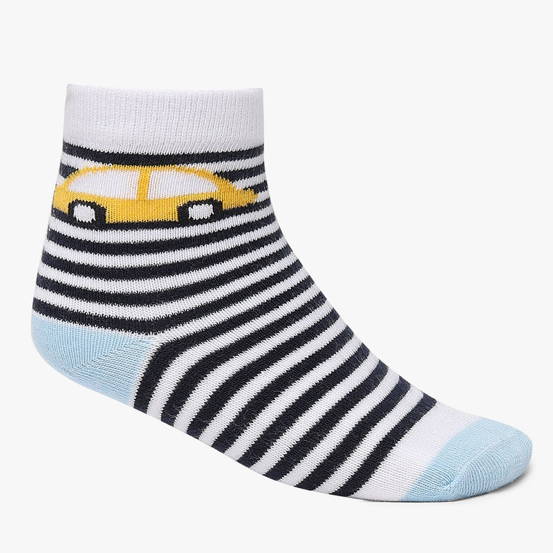 Boys Ankle Length Printed Socks