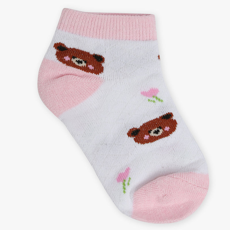 Girls Ankle Length Printed Socks