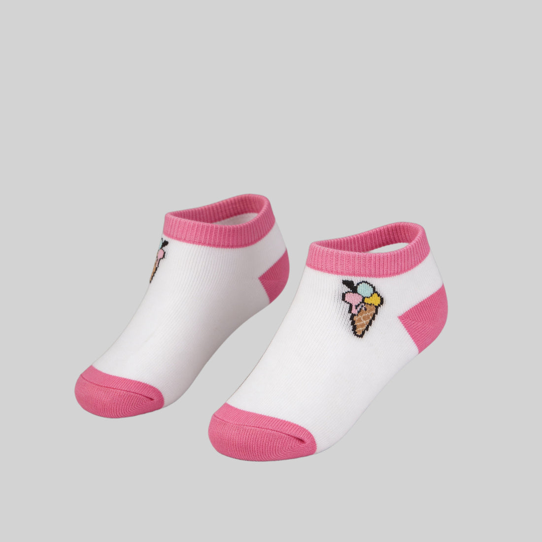Girls Cotton Ankle Length Socks - Pack of 2