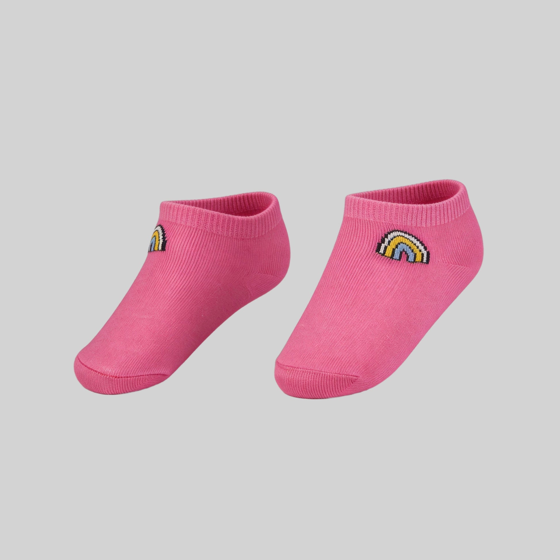 Girls Cotton Ankle Length Socks - Pack of 2