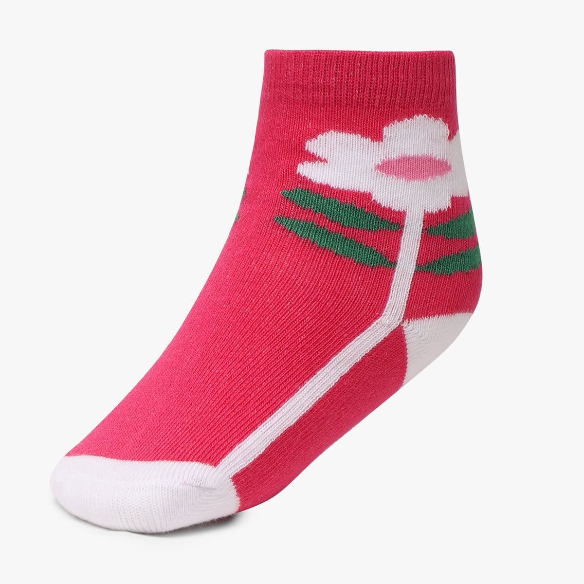 Girls Ankle Length Printed Socks