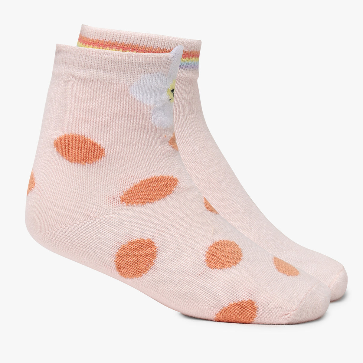 Girls Ankle Length Printed Socks