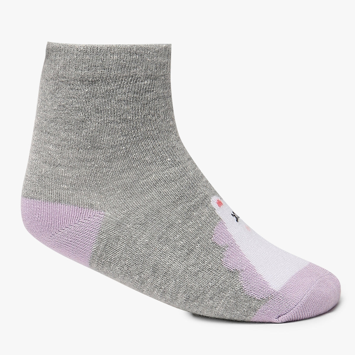 Girls Ankle Length Printed Socks