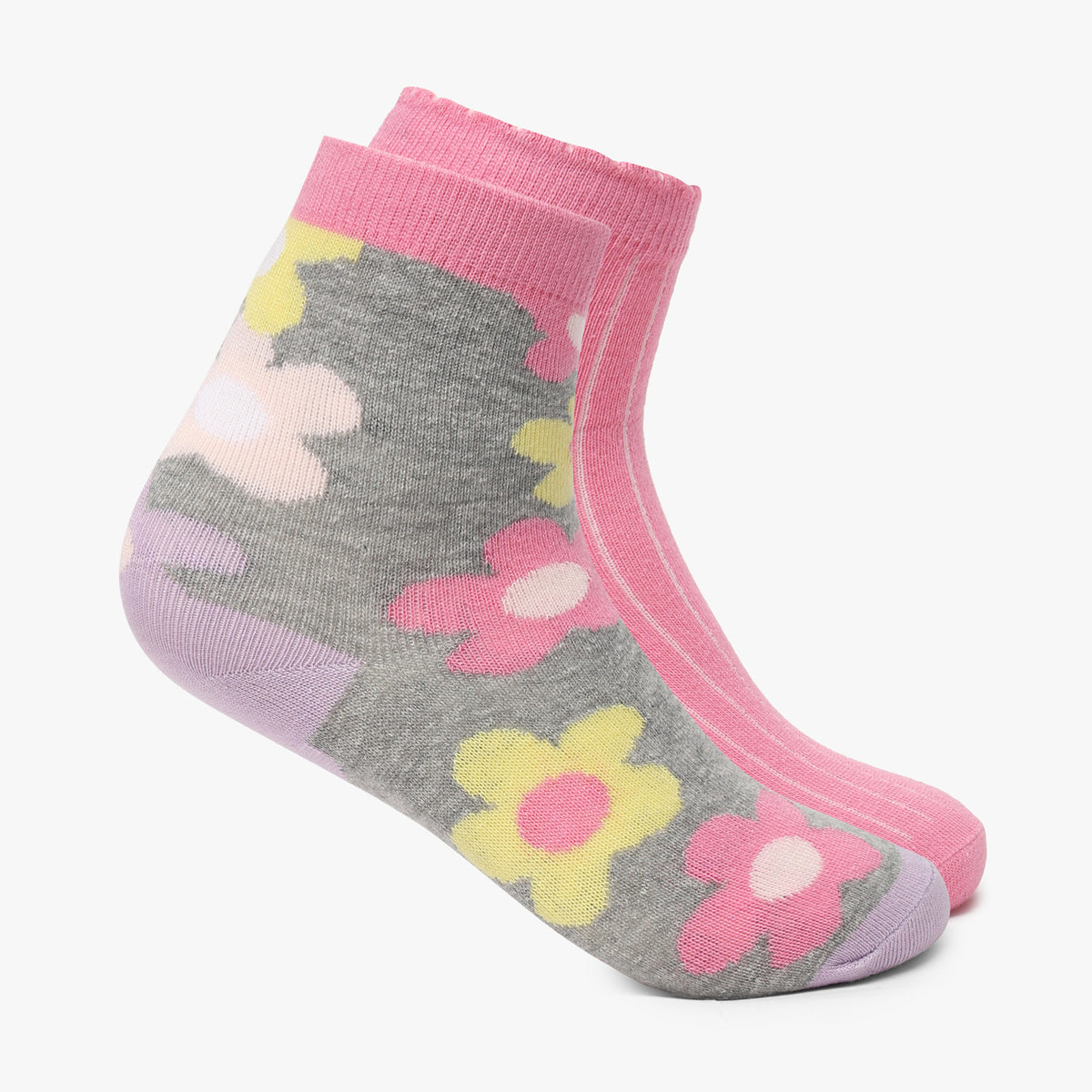 Girls Ankle Length Printed Socks