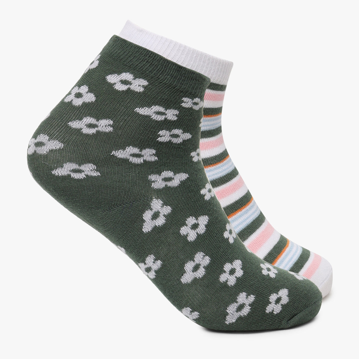 Girls Ankle Length Printed Socks