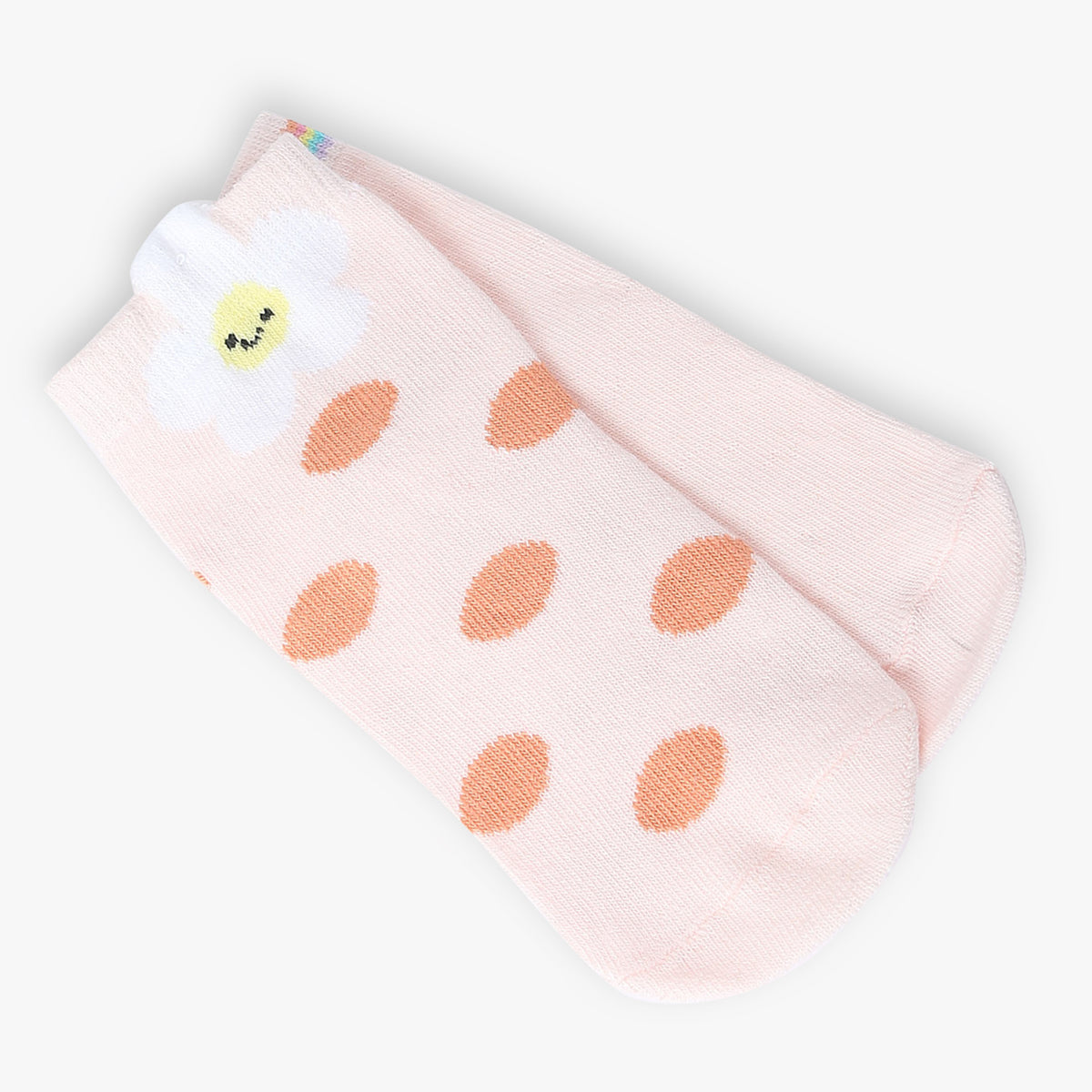 Girls Ankle Length Printed Socks (Pack of 2)