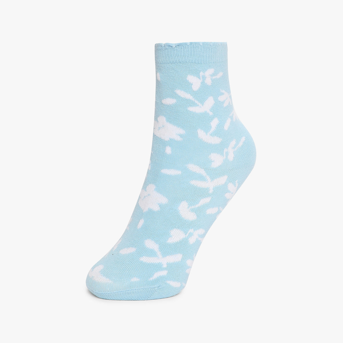 Girls Ankle Length Printed Socks (Pack of 2)