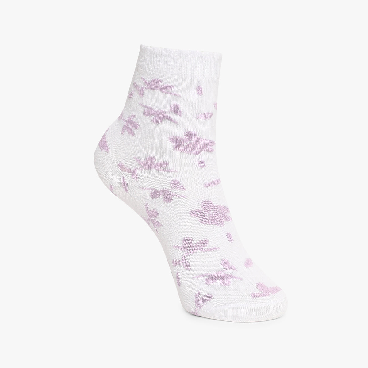 Girls Ankle Length Printed Socks (Pack of 2)