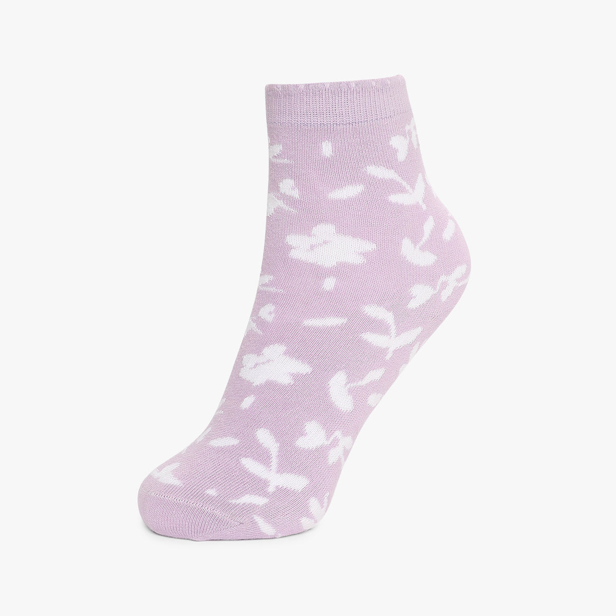 Girls Ankle Length Printed Socks (Pack of 2)