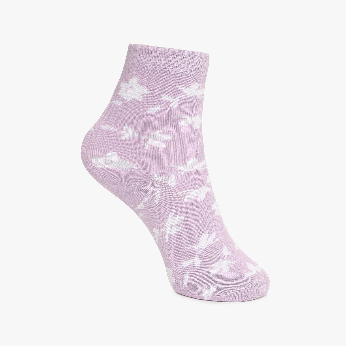 Girls Ankle Length Printed Socks (Pack of 2)