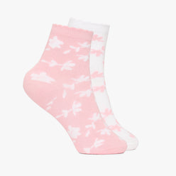 Girls Ankle Length Printed Socks (Pack of 2)