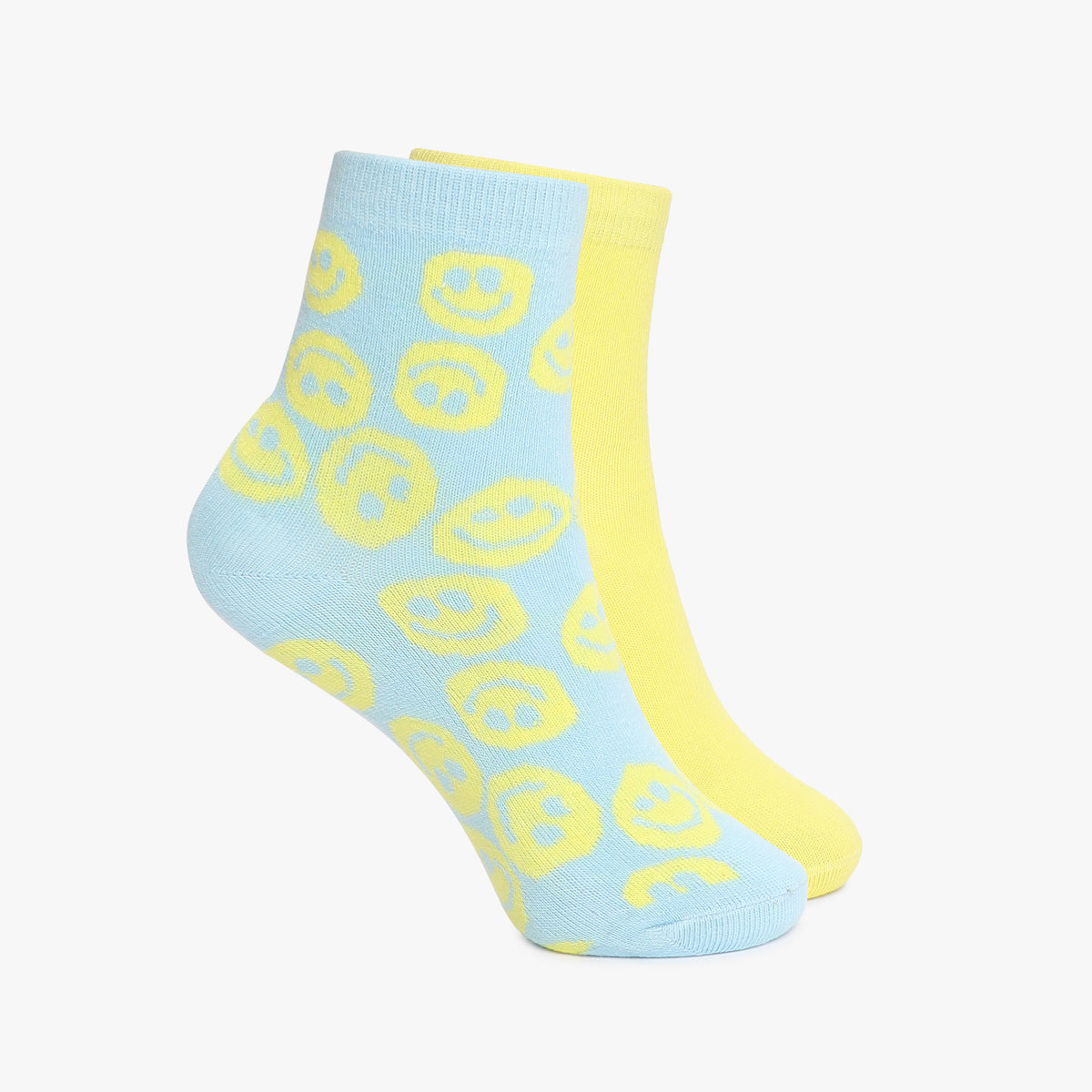 Girls Ankle Length Printed Socks (Pack of 2)