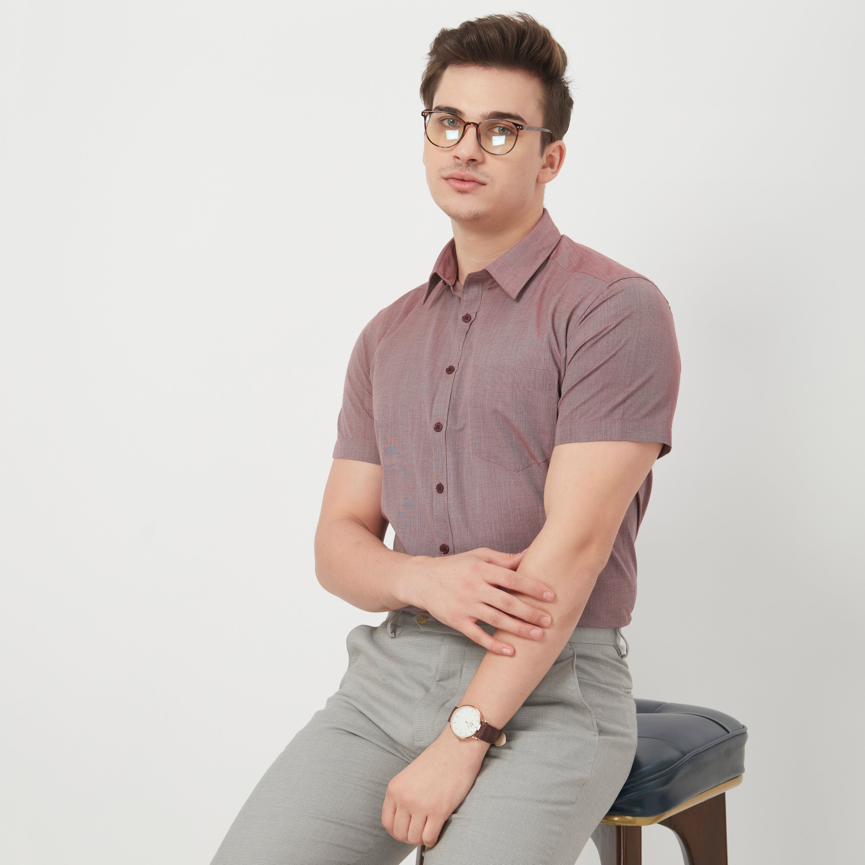 Relaxed Fit Solid Shirt