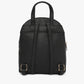 Womens Black Solid Backpack