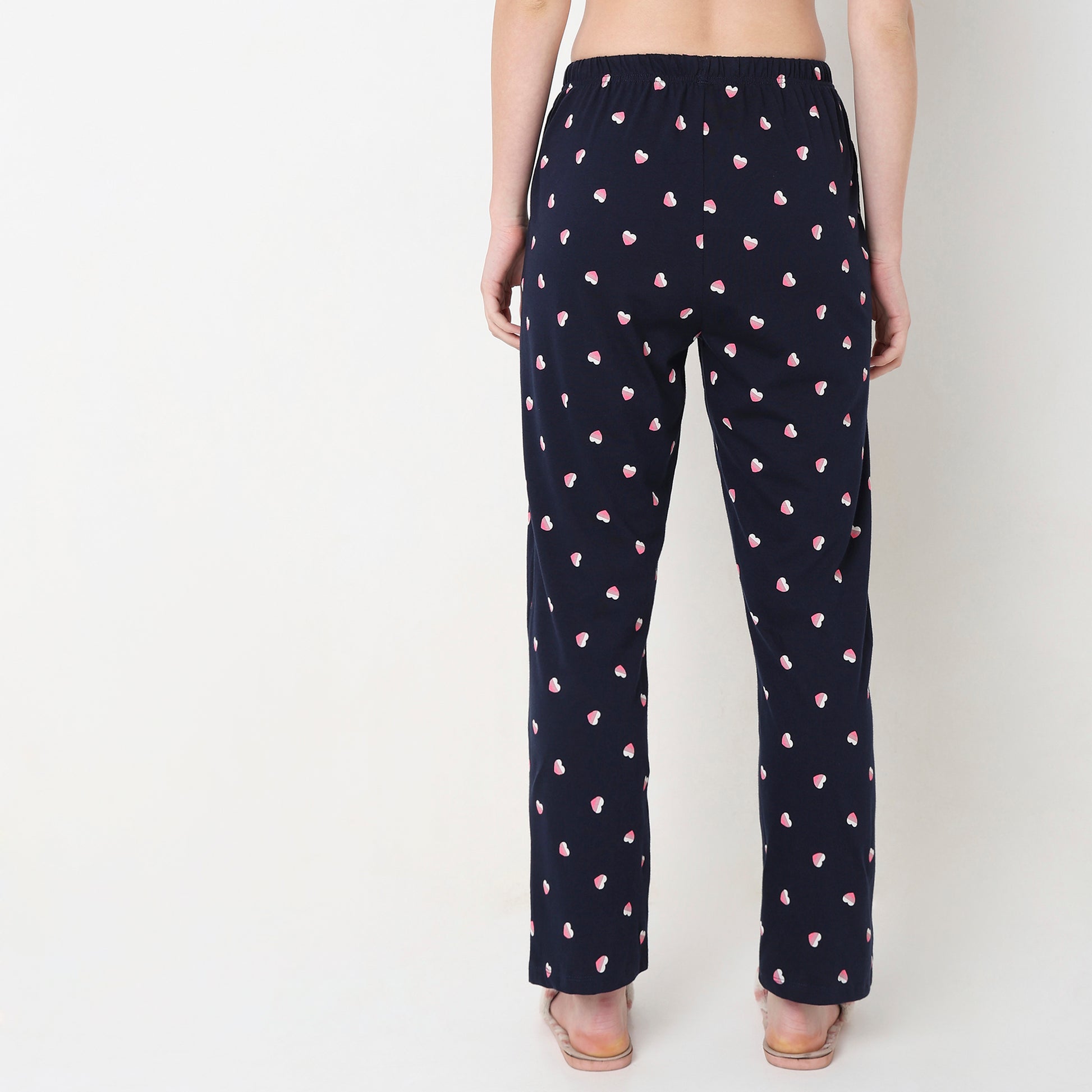 Regular Fit Printed Mid Rise Pyjamas