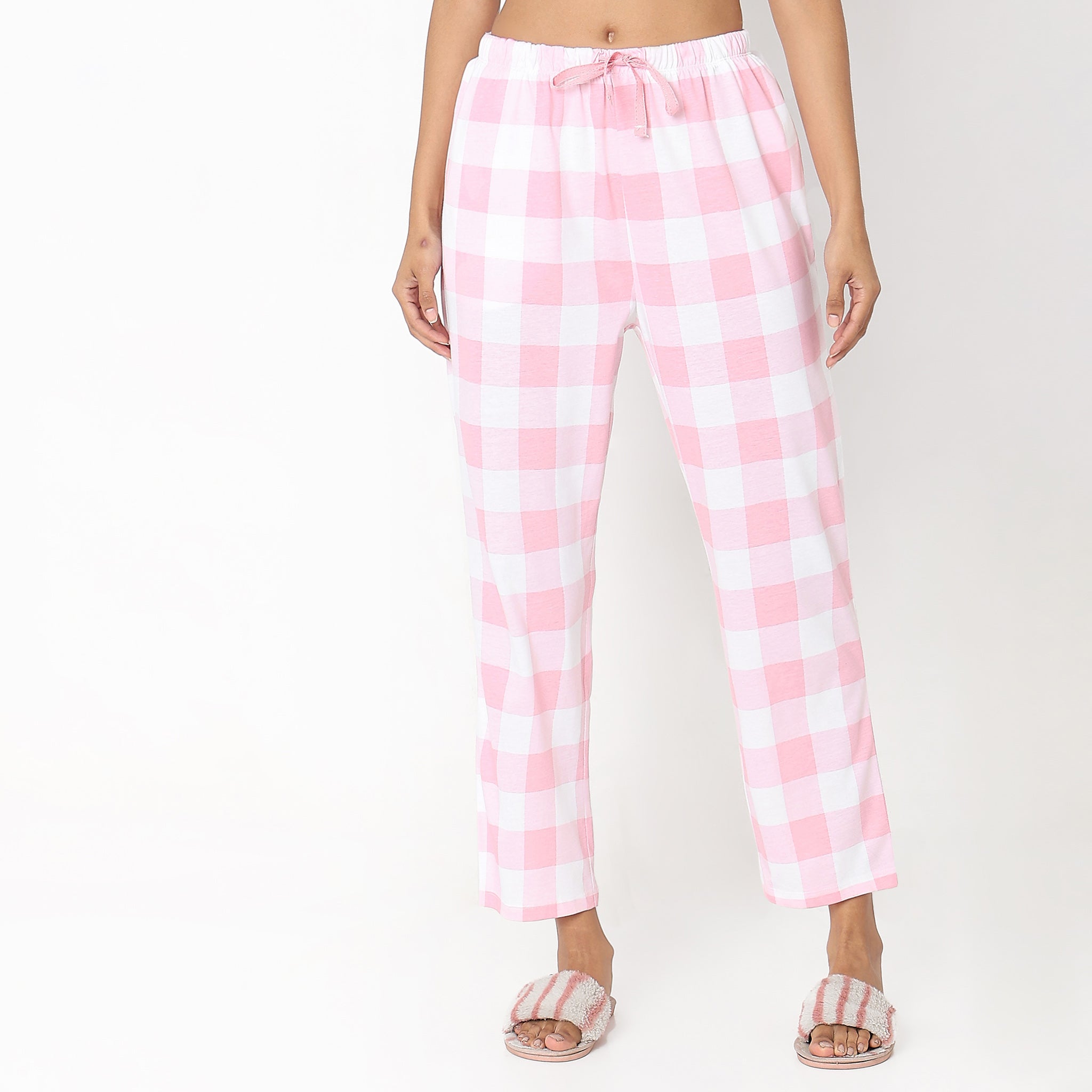 Regular Fit Printed Mid Rise Pyjamas