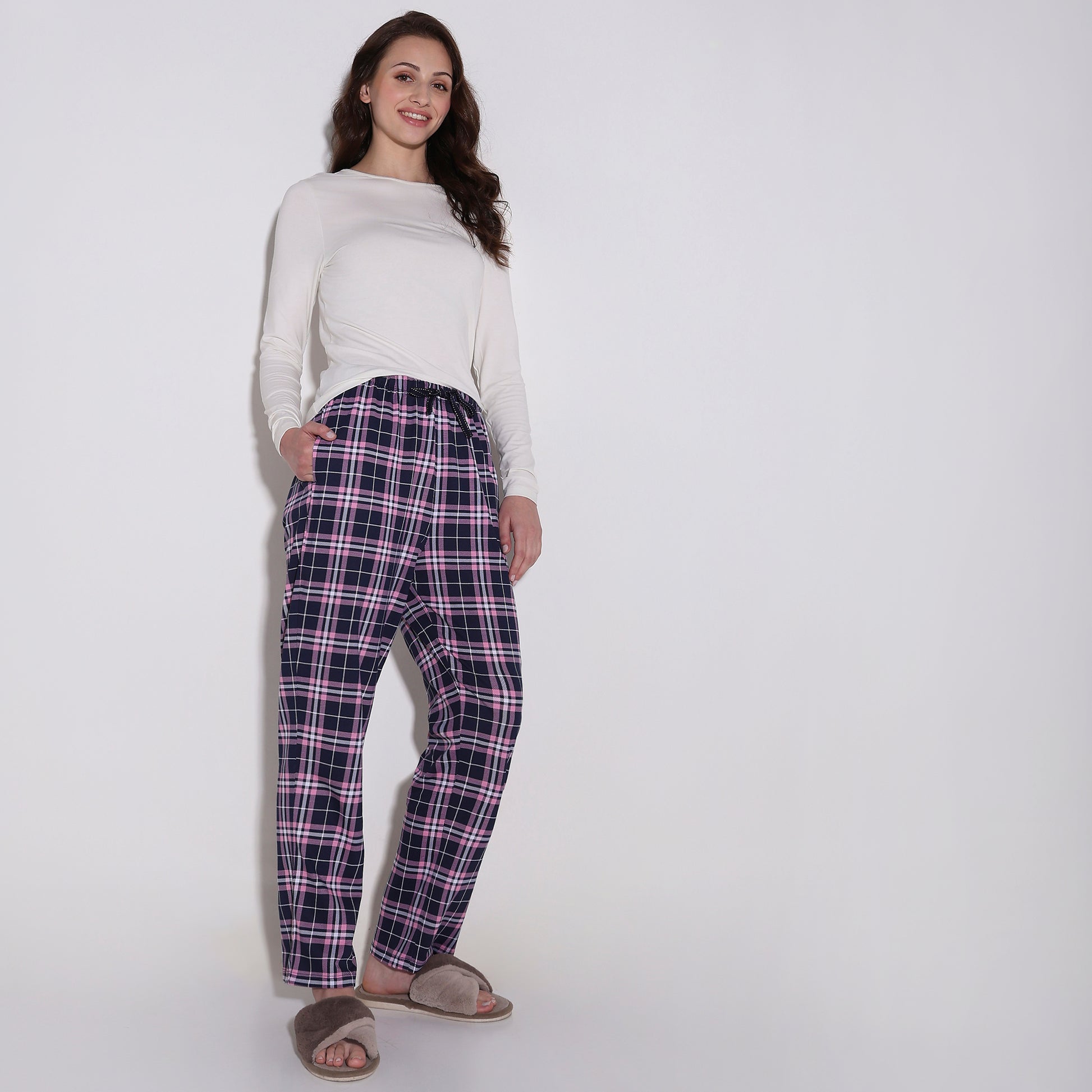 Regular Fit Printed Mid Rise Pyjamas