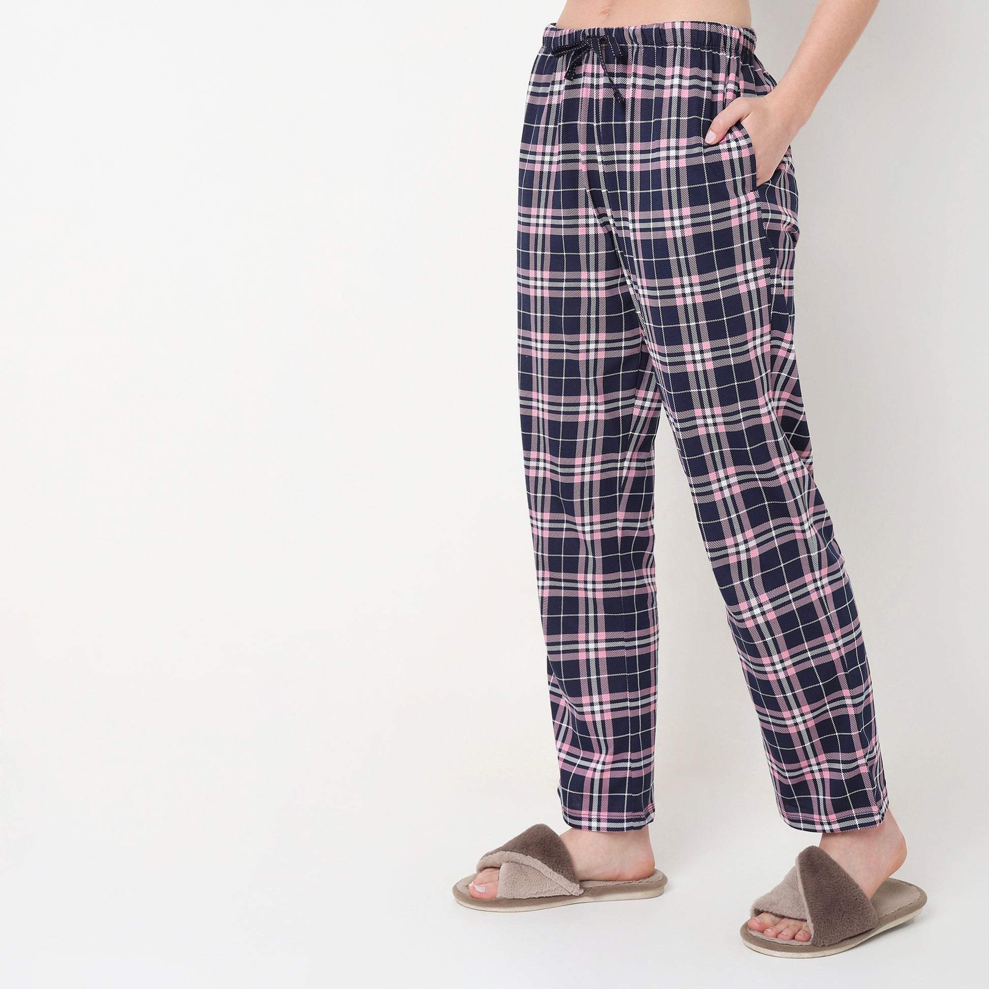 Regular Fit Printed Mid Rise Pyjamas