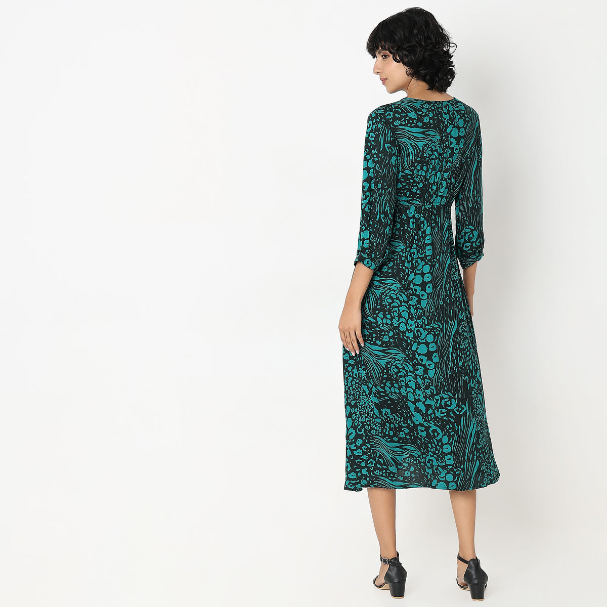 Regular Fit Printed Dress