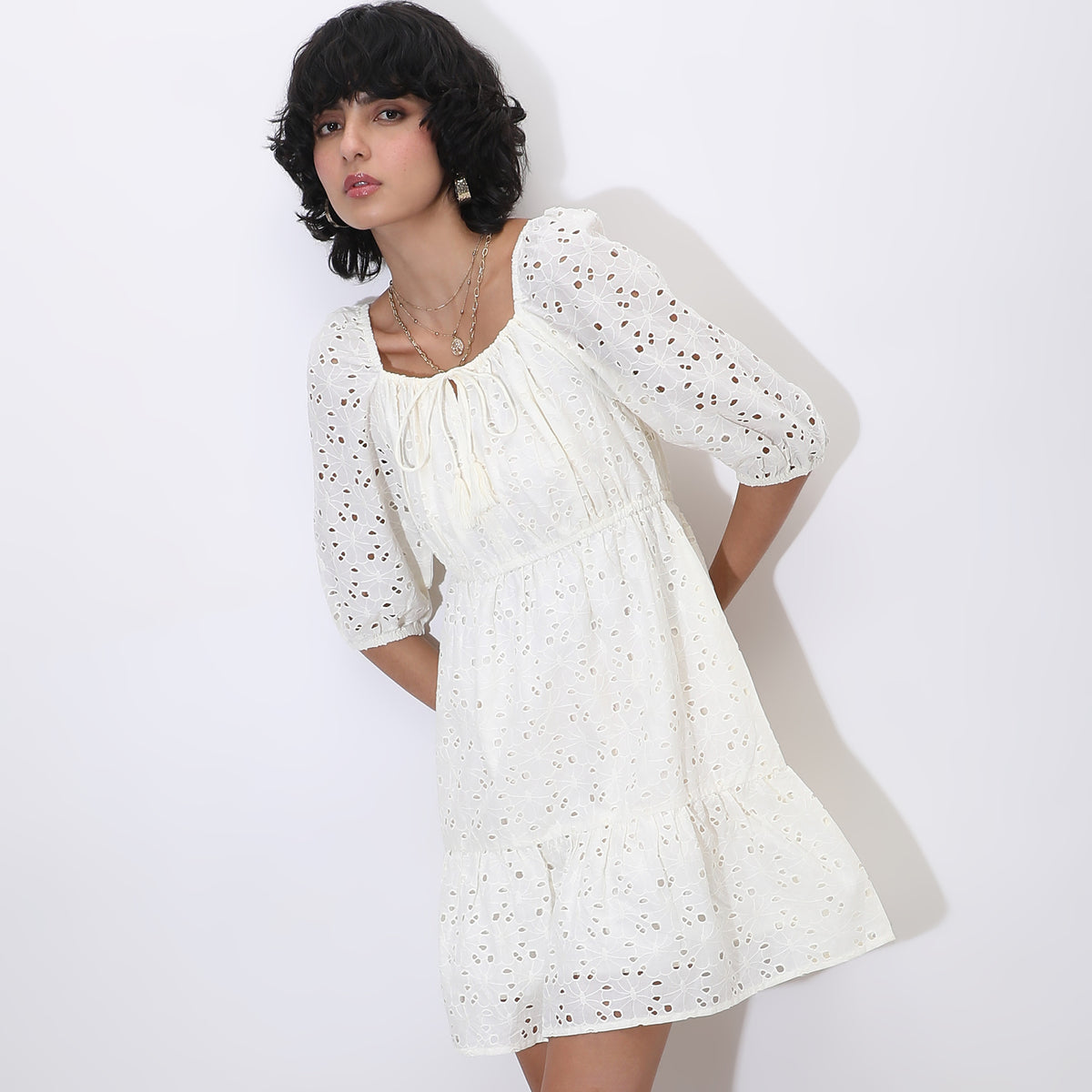 Regular Fit Lace Dress