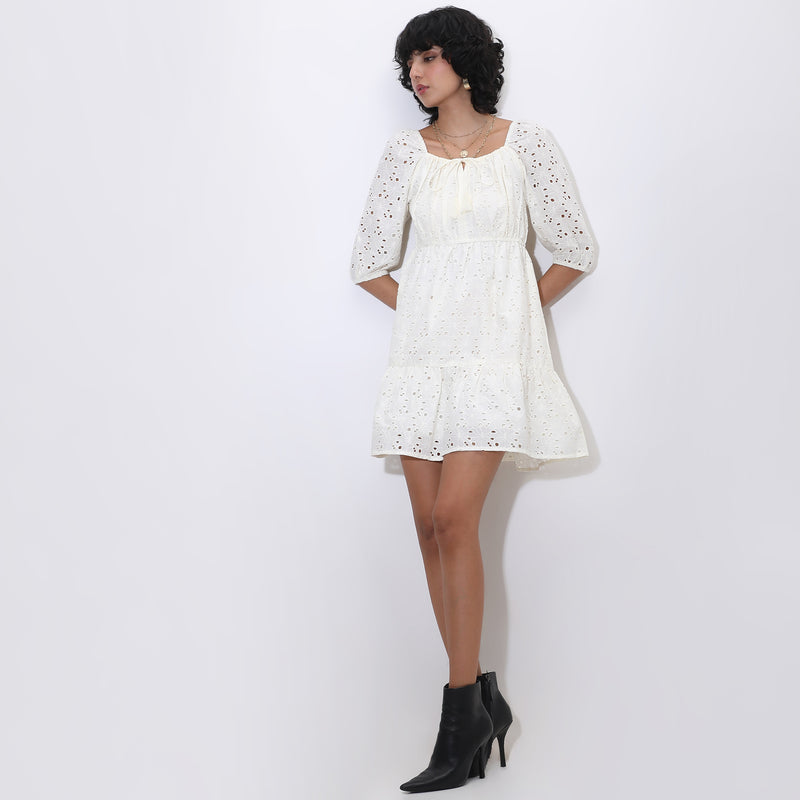 Regular Fit Lace Dress