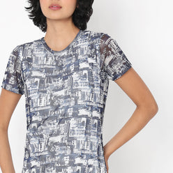 Regular Fit Printed Dress