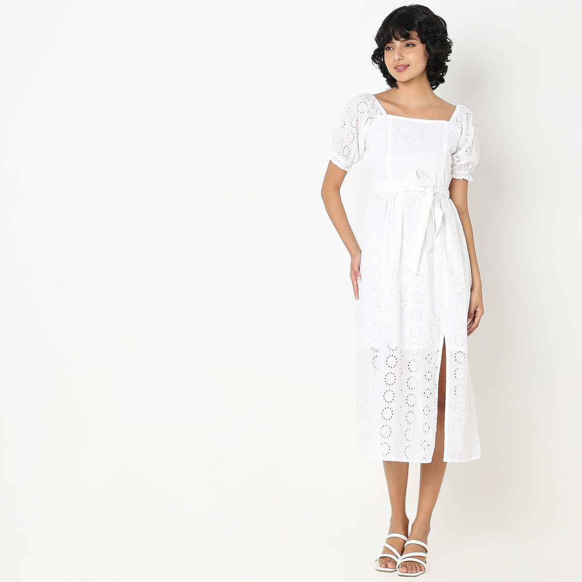 Flare Fit Lace Dress