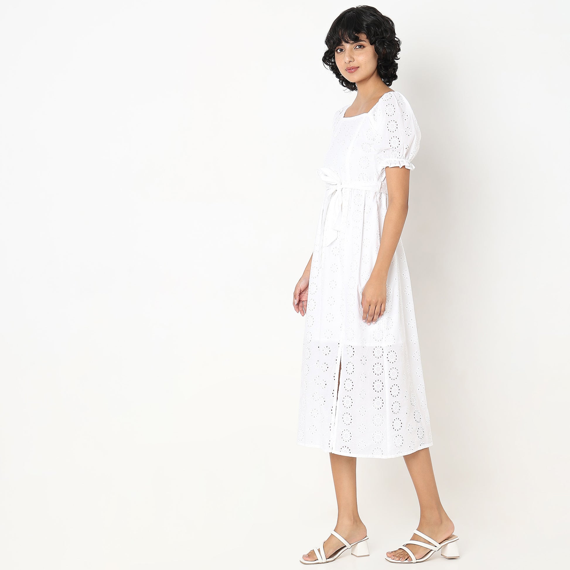 Flare Fit Lace Dress