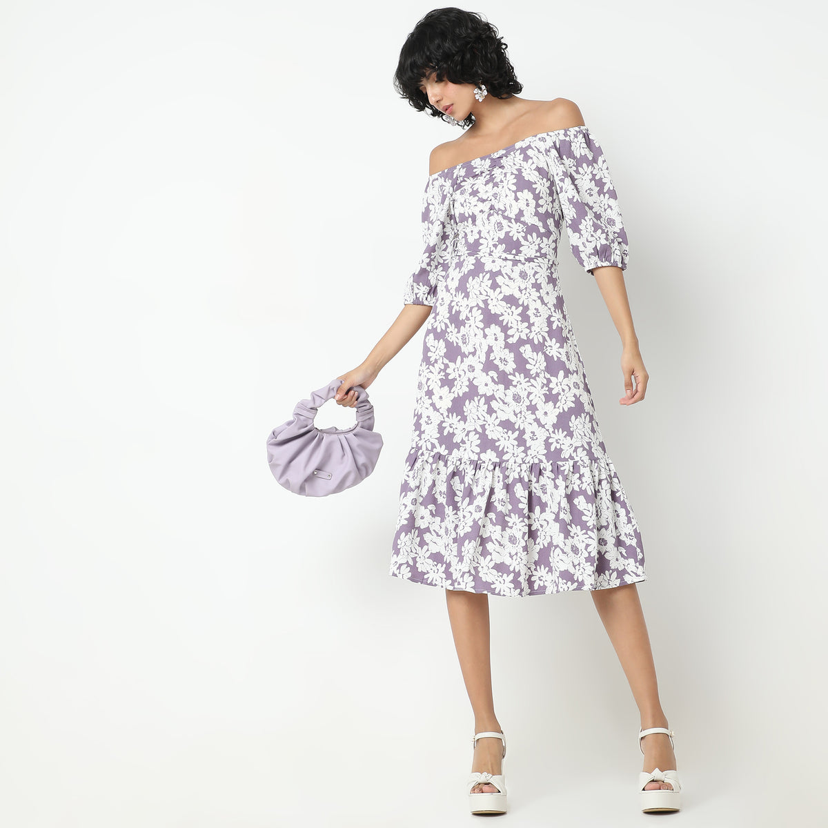 Flare Fit Floral Dress