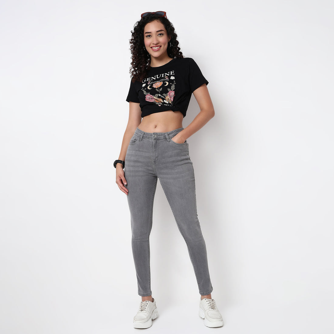 Skinny Fit Essential High Rise Jeans