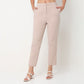 Slim Fit Solid Mid Rise Ethnic Pants