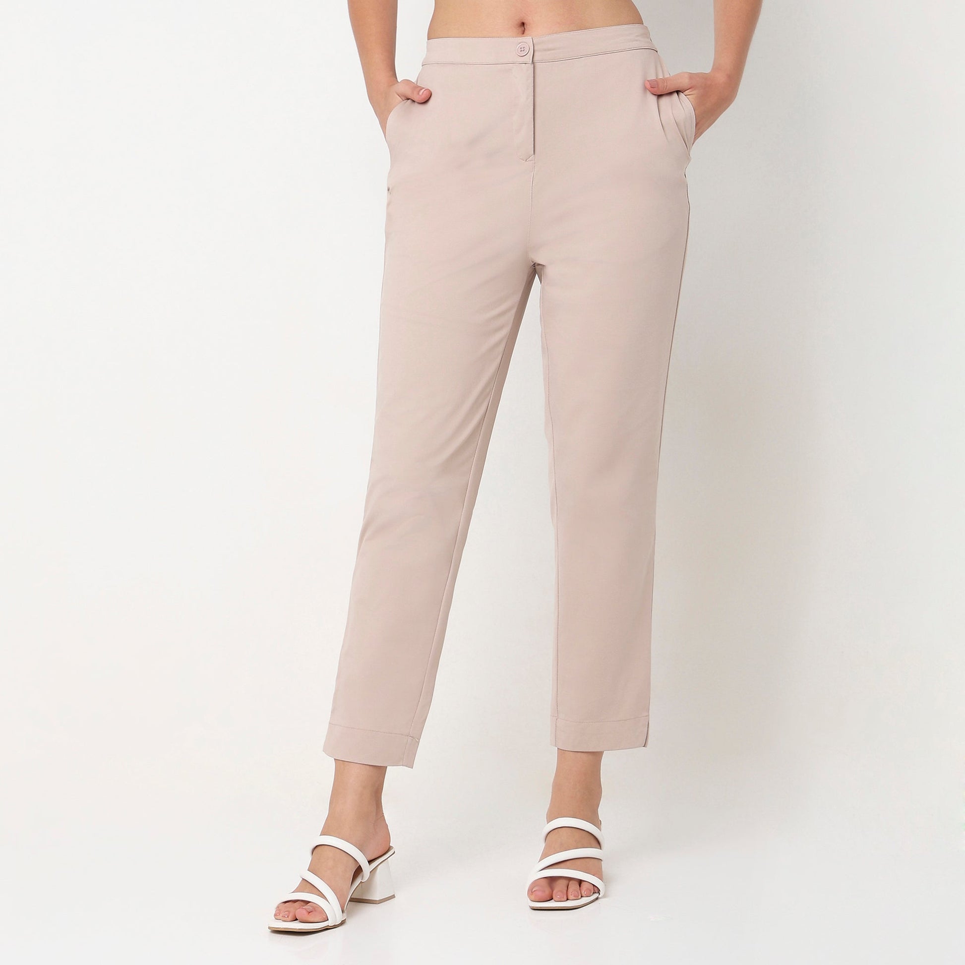 Slim Fit High Rise Pant