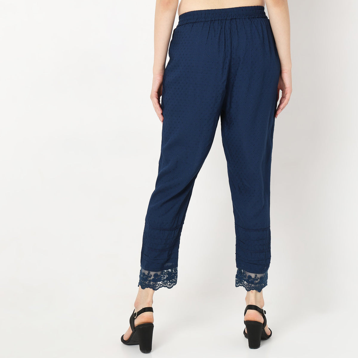 Straight Fit Solid  Ethnic Pants